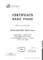 certificate basic phase