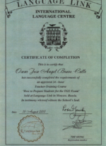 certificate TKT