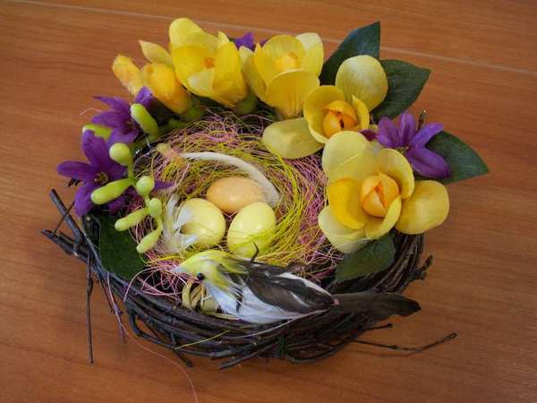 Пасхальный букет своими руками — цветы на Пасху, композиции из яиц