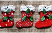 новогодние поделки из керамики